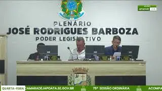 75ª Sessão Ordinária - Câmara Municipal de Japoatã