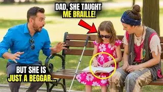 MILLIONAIRE SEES HOMELESS WOMAN TEACHING BRAILLE TO HIS BLIND DAUGHTER &ndash; HIS REACTION IS SURPRISING!