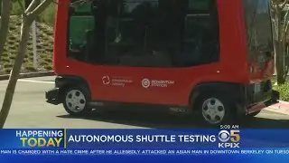 DRIVERLESS SHUTTLES: Autonomous shuttles begin street testing in the East Bay