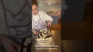 My first INTERACTIVE cake 🎂 PART 2 #birthdaycake #baking #interactivecake #cake #squarecake
