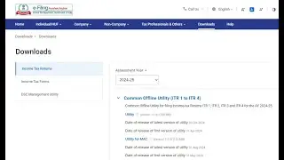 E-Filing of ITR-2 (JSON Utility): Old Tax Rates Regime, Case-1 (Salary_House Property_Other Sources)
