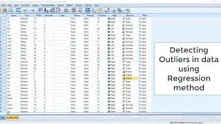 Learn How To Remove Outliers / Extreme Values Using Regression Method & Scaled Residuals in SPSS