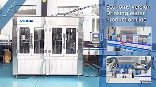 Economy Version Drinking Water Production Line #machine #factory #water #labeling #automatic