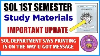 DU SOL 1ST SEMESTER STUDY MATERIAL UPDATE 2023- ALL COURSE BOOKS DISTRIBUTION VERY SOON #sol #dusol