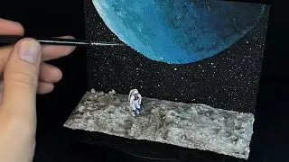 I made a Otherworldly Landscape Diorama