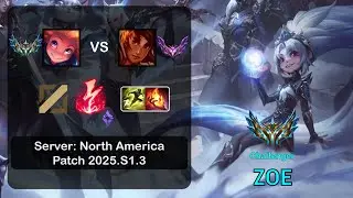 Zoe Mid vs Taliyah - NA Challenger - Patch 25.S1.3
