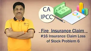 Insurance Claim Loss of Stock - Problem 6 - Fire Insurance Claim - CA IPCC Accounts