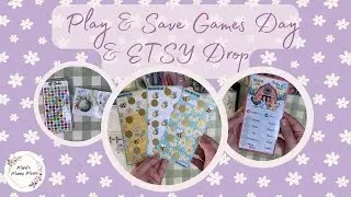 Play & Save Games Day + ETSY Drop | Fun Savings Challenges | Cash Envelope Budget System | Aussie