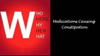 Medications Causing Constipation