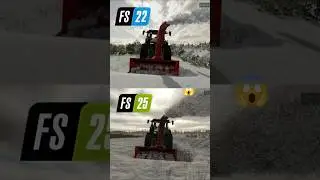 FS22 vs FS25 | Snow Plowing Challenge 🚜❄️