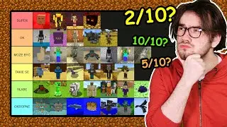 oceniam moby w minecrafcie od najgorszego do najlepszego