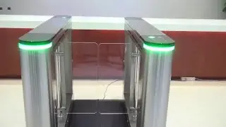 karsun pedestrian speed gate barrier electronic access control turnstile