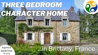 SOLD - FRENCH CHARACTER HOME FOR SALE with outbuildings and land in Brittany, France
