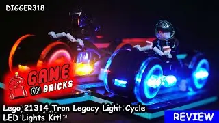 Обзор светодиодных фонарей Lego 21314 Tron Legacy Light Cycle 4K