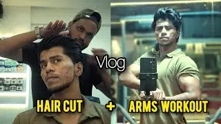 Just a Normal Day | Haircut + Arms Workout (Real Vlog).