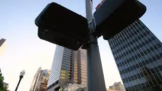 Columbus Ohio Downtown Sunset Walking Tour 4K with Authentic city ambience