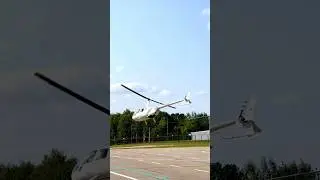 Взлет геликоптера в Подмосковье