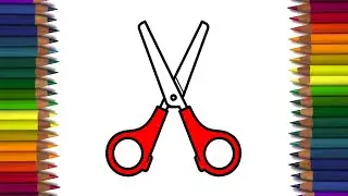 An Easy Scissors Drawing For kids - Kid Know