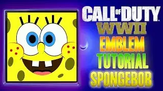 Spongebob SquarePants - Call of Duty COD WW2 WWII ( EASY ) Emblem Tutorial