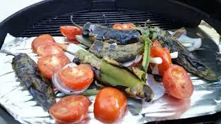 Smoked Salsa Weber Kettle.