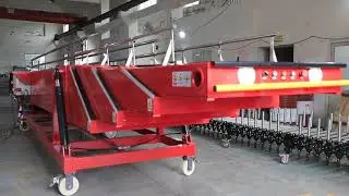 Mobile Telescopic Belt Conveyor with side guide rails