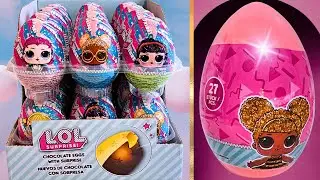 L.O.L. SURPRISE! Chocolate Eggs + The Giant Egg Unboxed
