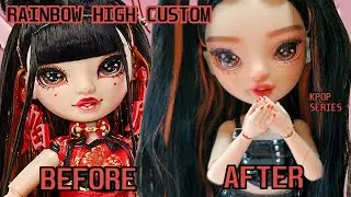 🖤REPAINT🖤 OOAK RAINBOW High🎤Kpop style✨ LILY CHENG