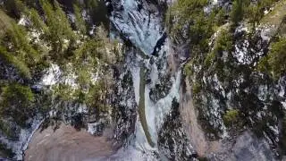 Cascate di Fanes ghiacciate