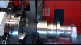 Monolitic Crankshaft Rough Machining Operation