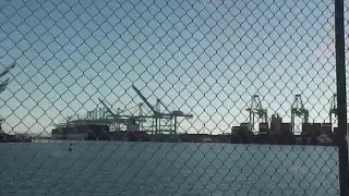 CMA CGM Benjamin Franklin at Pier 400 in the Port of Los Angeles