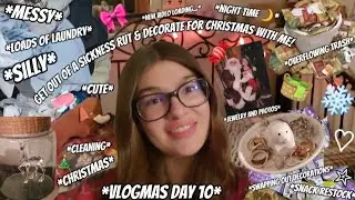 Vlogmas Day 10 - Get Out Of A Rut & Decorate For Christmas With Me! *I have been sick* |#vlogmas|