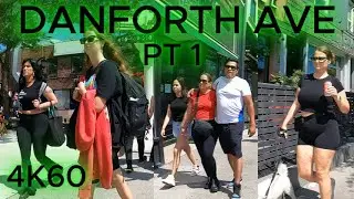 GREEK TOWN DANFORTH AVE PT 1 - TORONTO, Canada - SUMMER 2025  - Go-pro 4k60