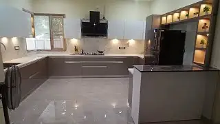 White & Twilight Grey Handleless Kitchen 2021🔥🔥