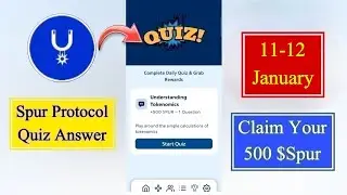 Spur Protocol Quiz Today 11 Jan | Spur Protocol Quiz Answer Today | Spur Protocol Daily Quiz Today