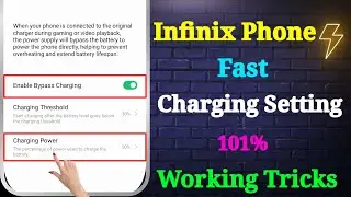 Infinix Fast Charging Setting | Infinix Mobile Ko Fast Charge Kaise Karen | Infinix Charging Problem