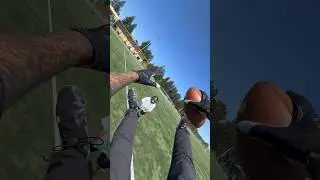POV: YOU GET KNOCKED OUT BY THE QB 💀💥 #football #funny #shorts