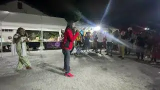 Marlon Brown and Ama Akroma performing at Kingston Night Market 2024