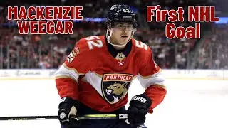 MacKenzie Weegar #52 (Florida Panthers) first NHL goal Oct 20, 2017