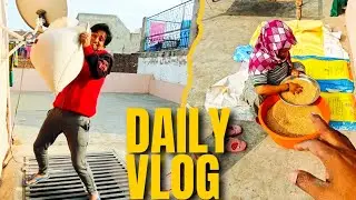 Aaj To Mummy Ne Genhu Sukha Diye Dhoop Me | 16th Day of 365 Days Vlogging Challenge