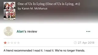 Times People Left Hilariously Honest 1-Star Reviews On Goodreads
