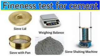 Fineness test of cement in English| Fineness Cement| IS Sieve No. 9