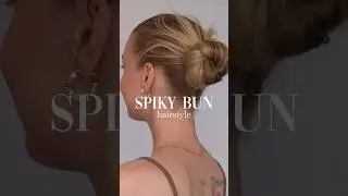 spiky bun easy tutorial