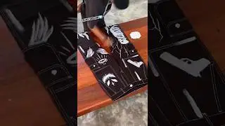 Process of my first custom printed in 2023 #art #drawing #pants #artandcraft #fashion #tattoo