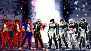 [KOF Mugen] Blood Kyo Team VS. White Flames Iori Team
