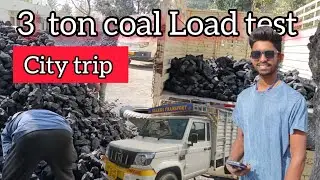 3 ton coal Load test in bolero pickup || city trip #boleropickup #truckesvlogs #driver #automobile 