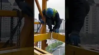 Tower Crane Installation process #goodtools #short