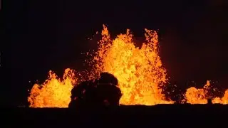 Close Up Views Of Kilauea Erruption And Lava Flows