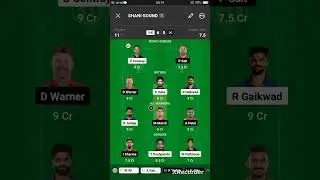 Dream11 prediction #cskvsdc grand league team #shorts #youtubeshorts #viralvideos