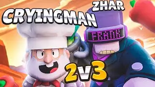 2v3 in Brawl Ball (feat. Zhar)