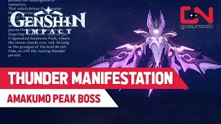 Genshin Impact Thunder Manifestation Boss Location - Amakumo Peak Seirai Island Electro Oceanid